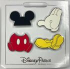 2017 Disney Parks Mickey Mouse Outfit Disney 4 Pin Set Disneyland Ears Gloves