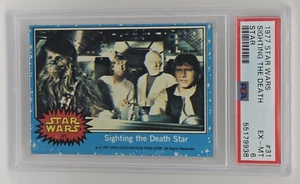 1977 Star Wars #31 Sighting the Death Star PSA EX-MT 6 - Picture 1 of 2