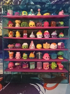 Lot of ~45 Shopkins Figures + Display Case Mixed Seasons Includes Ultra Rare - Picture 1 of 3