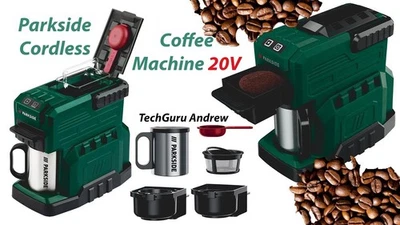 Parkside Coffee Machine PKMA 20 LI A1 with 2Ah Battery and Charger...  - Image 1 of 4