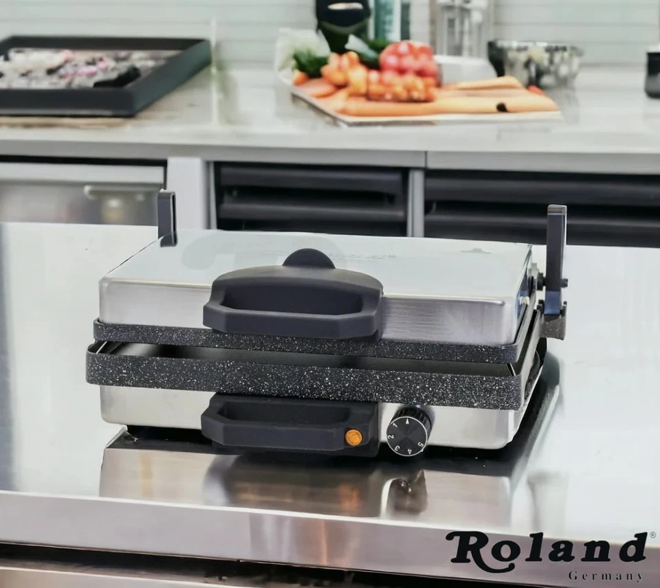 ROLAND GERMANY Roland Multigrill Lahmacun Sandwichmaker Toaster /Lahmacun Maschine NEU