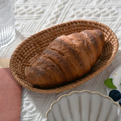  Knitting Snack Storage Basket Desktop Sundries Organizer Candy Storage - Image 1 of 4