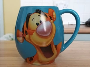 Churchill Disney Tigger Large Blue Ceramic Barrel Mug - Picture 1 of 6