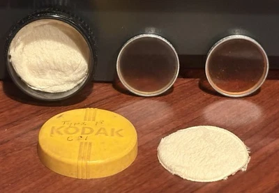 KODAK YELLOW/BLACK STORAGE CASE TIN LENS FILTERS & HOLDERS - Image 1 of 3