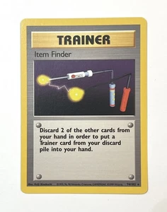 Item Finder 74/102 Base Set Unlimited Pokémon Trainer Card Rare LP Light Play - Picture 1 of 6