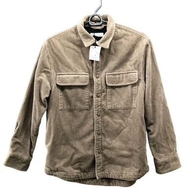 Zara Boys Youth 11-12 Corduroy Jacket Shacket Light Brown Fleece Lined Thick - Image 1 of 4