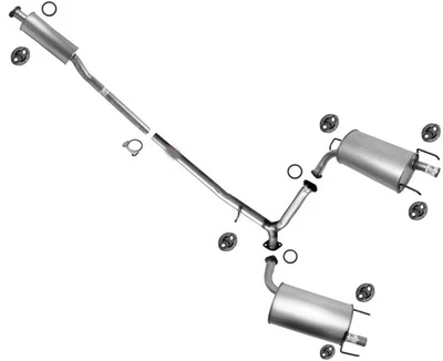 Tubo de extensión de resonador silenciadores dobles sistema de escape para Lexus ES350 2007-2012 Foto 1 de 4