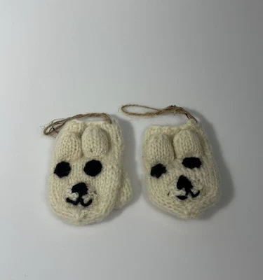 Mitones de punto de lana para bebé Foto 1 de 2