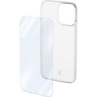 Cellularline Protection Kit iPhone 15 Pro - Schutzglas und Backcover-transparent