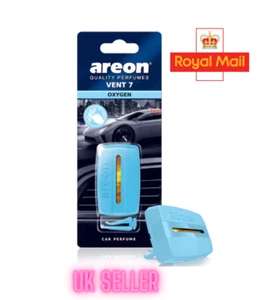 Areon Luxury Vent 7 Car Perfume Air Freshener OXYGEN - Picture 1 of 3