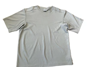 COLUMBIA Beige Colored Short Sleeve Pullover Top Sz Large Men Polyester - Picture 1 of 3