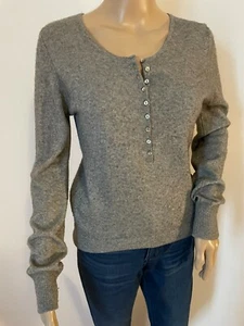 BEST DE LA REDOUTE 100% cashmere henley style sweater - Picture 1 of 5
