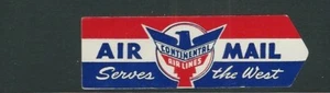 Estados Unidos Continental Aerolíneas Sirve El West Etiqueta VF MNH Cenicienta - Imagen 1 de 1