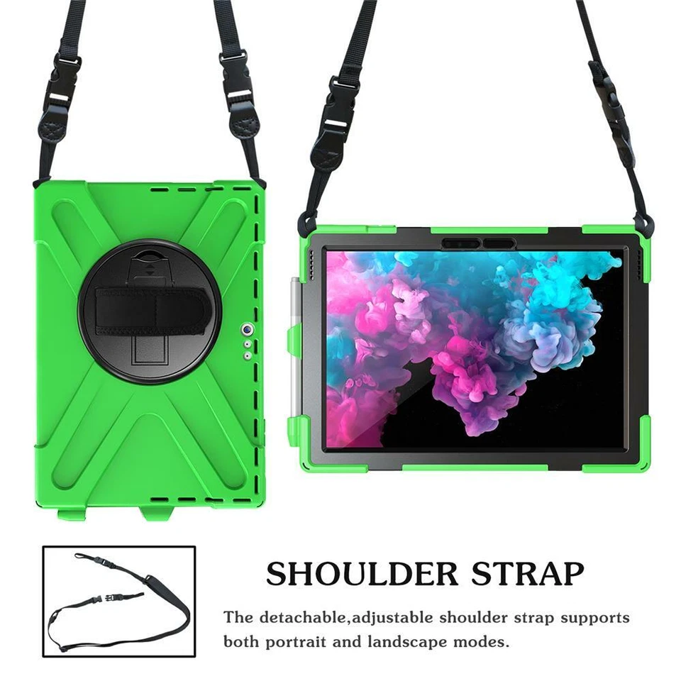 For Microsoft Surface Pro 4/Pro 5/6/Go Case Hybrid Armor Shockproof Stand Cover - Image 1 of 4