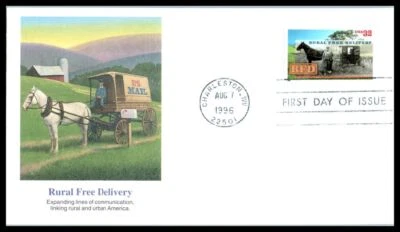 1996 Rural Free Delivery 32c Sc 3090 FDC with premium Fleetwood cachet - Image 1 of 2
