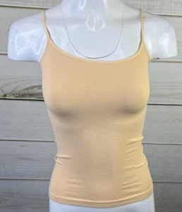 New Malibu Sugar Girls Beige Nude Tank Top Size 7-10 Spaghetti Straps NWT H3 - Picture 1 of 7