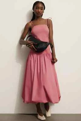 anthropologie Mare Mare Sleeveless Drop-Waist Bubble-Hem Midi DRESS  XL new - image 1 of 4