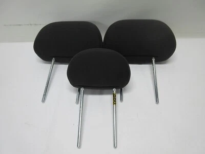 2005-2012 FORD ESCAPE MARINER TRIBUTE REAR HEAD REST SET OF 3 BLACK CLOTH - Image 1 of 4