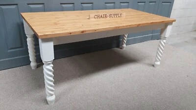 6ft X 3ft Handmade Country Style Farmhouse Dining Table - Image 1 of 4