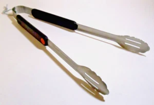 ✅ 17" Oversized Mr. Bar-B-Q STAINLESS STEEL Steak Meat BBQ Turner Grilling Tongs - Picture 1 of 8