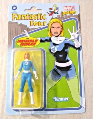 Figura retro de los Cuatro Fantásticos de Marvel Legends LA MUJER INVISIBLE 3,75 pulgadas ~ Kenner  Foto 1 de 2
