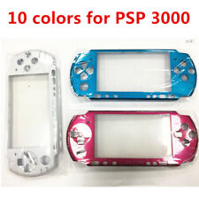 10 Colors  Front Faceplate Housing Case Shell Cover With Logo For SONY PSP 3000