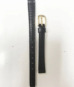 Seiko Japan Kalbsleder braun dünn 9 mm Edelstahl Gold Schnalle Band - Bild 1 von 2