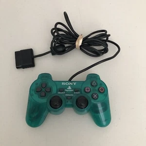 Mando Sony Playstation 2 PS2 DualShock Verde SCPH10010 Repuestos Reparación agrietado - Imagen 1 de 15