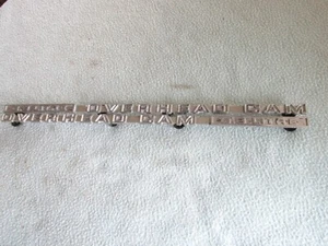PAIR ORIGINAL 3.8 LITRE OVERHEAD CAM HOOD EMBLEMS 1966 1967 TEMPEST, FIREBIRD - Picture 1 of 10