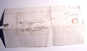 1829 lettera completa di testo da Ossana a Trento