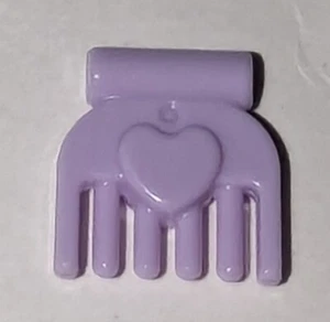 LEGO Friends Lavender Comb Heart Minifigure Hair Brush Tool Pet Grooming Piece - Picture 1 of 2