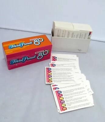 Trivial Pursuit Totally 80s Question Card Game Replacement Parts 1980s Eighties - Image 1 of 4