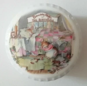 Royal Doulton Brambly Hedge Miniature Birthday Trinket Box - Picture 1 of 4