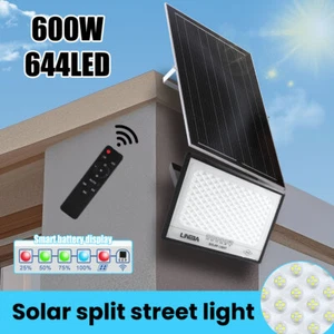 Focos Lamparas Solar de calle Para Exteriores 1000000LM LED Luz De Pared Sensor - Picture 1 of 20