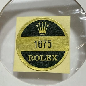 Estuche trasero Rolex 1675 pegatina certificado GMT MASTER PEPSI PAN AM esfera dorada - Imagen 1 de 1