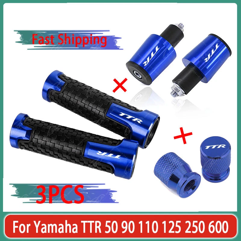 Handle Grips Handle Bar End Cap Tire Valve For Yamaha TTR 50 90 110 125 250 600 Foto 1 de 1