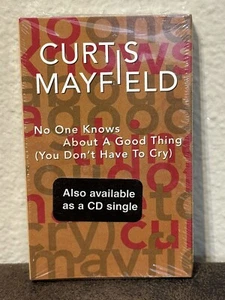Rare! Curtis Mayfield No One Knows About a Good Thing SEALED Cassette Single - Picture 1 of 6