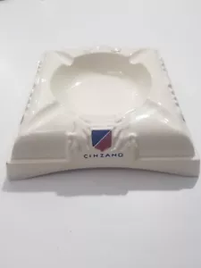 POSACENERE CINZANO FORMA QUADRATA 19,5X19,5 CM. CIRCA VINTAGE - Foto 1 di 12
