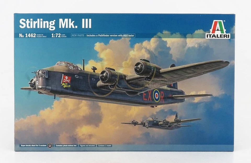 1/72 ITALERI - STIRLING - MK.III MILITARY AIRPLANE 1939 IT1462 - Immagine 1 di 1