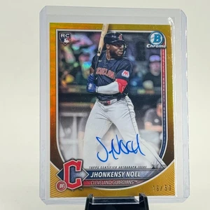 2025 Bowman Chrome Jhonkensy Noel True Gold Refractor Auto /50 RC - Picture 1 of 2