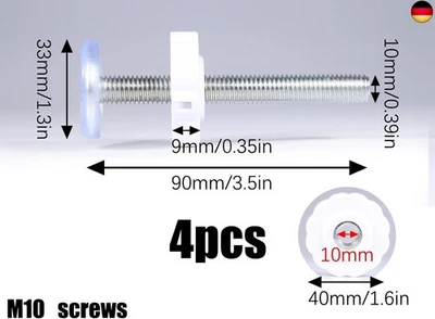 MARKE LONELY HIGH HEELS Baby Safety Gate 1st Türschutzgitter 4 Stück M10 Druckschrauben für Ki