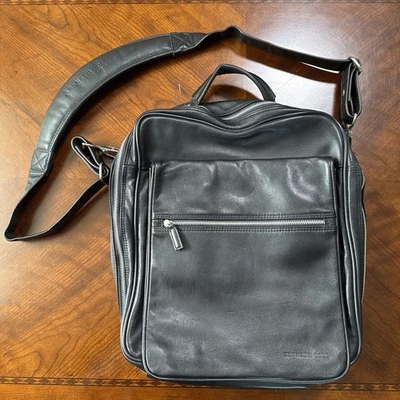 Kenneth Cole New York Bolso Mensajero Cuero Negro Debe Correa Adulto 2005 Usado en Excelente Condición Foto 1 de 4