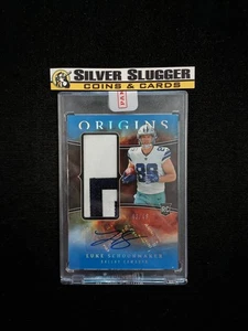 2023 Luke Schoonmaker Panini Origins Jersey Patch Auto Blue /49 RC RPA Cowboys - Picture 1 of 2