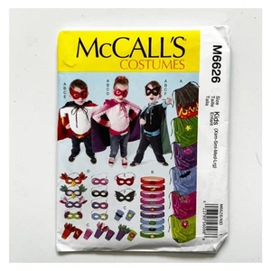 Costumi McCall’s modello 6626 bambini XS-LG mantello cintura maschera polsini non tagliati - Foto 1 di 3