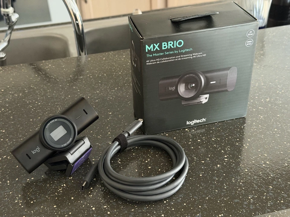 Logitech MX Brio 4K Ultra HD Streaming Webcam Black 960-001558 - Image 1 of 1