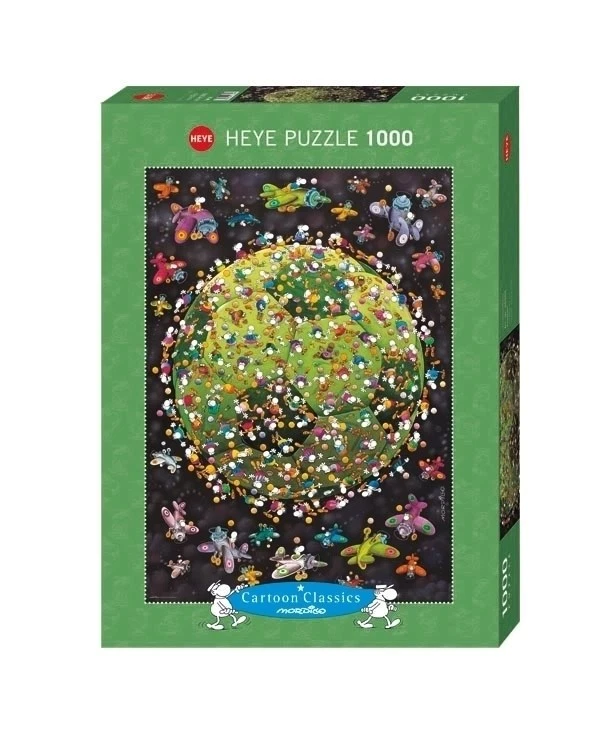(HY29359) - Heye Puzzles - Cartoon , 1000 Pc - Football, Mordillo - Immagine 1 di 1