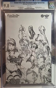 Grimm Fairy Tales CGC 9.8 Gran Tamaño Cosplay Especial EBAS Boceto Cubierta - Imagen 1 de 3