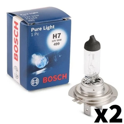 BOSCH H7 Ampoule projecteur longue portée 12V 55W 5000K PX26d PX26d Feu de Route - Photo 1/4