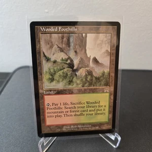 MTG Wooded Foothills 330 Regular Rare Onslaught ONS - Picture 1 of 12
