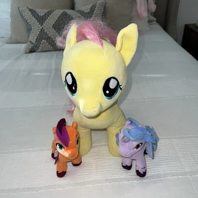 My Little Pony Build A Bear Peluche Amarillo Fluttershy Mariposas 14" Lote de 3 Foto 1 de 4